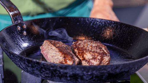 Steak in Braadpan en Oven